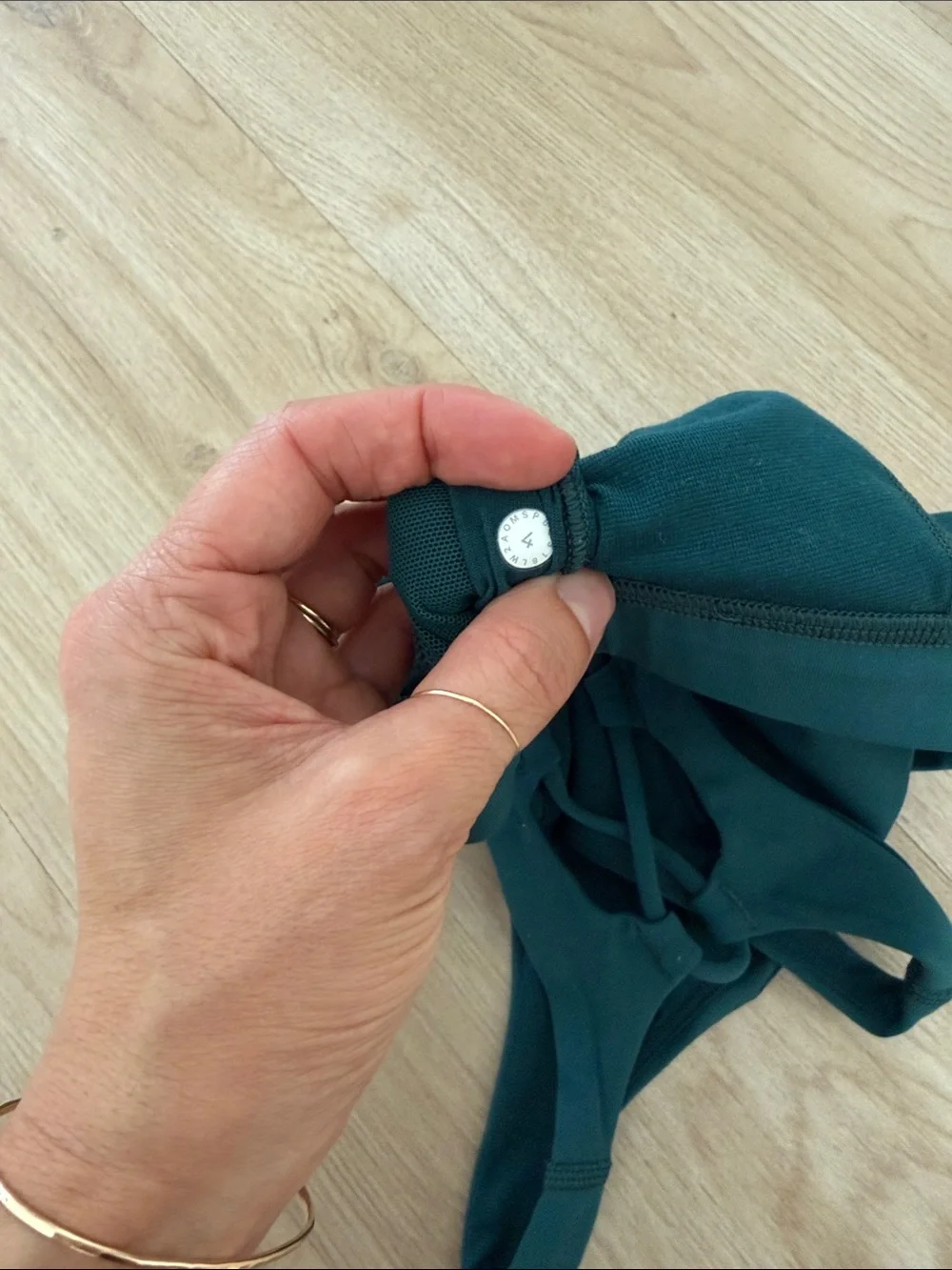 lululemon athletica High-Neck Strappy Sports Bra - Teal Green